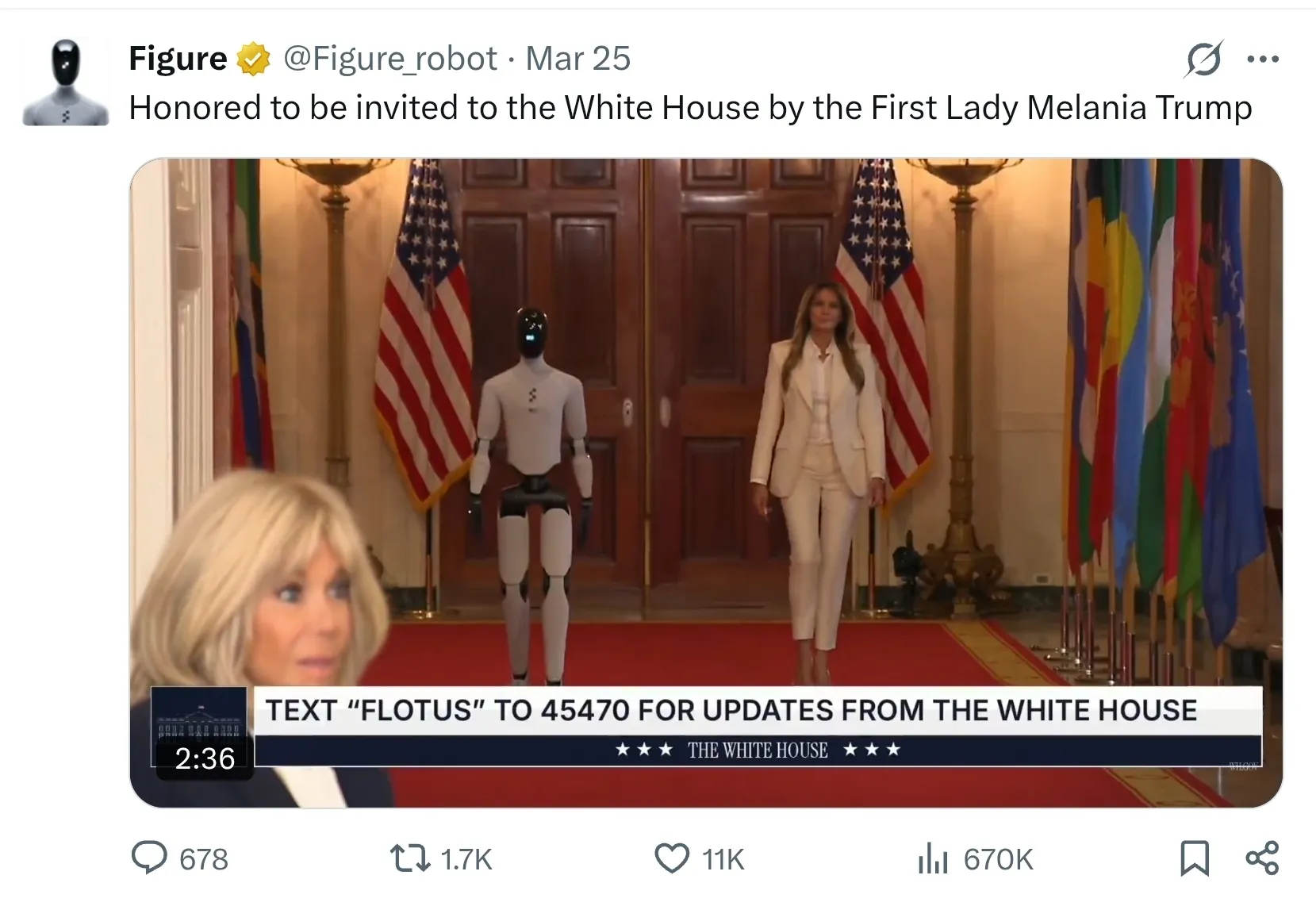 Figure Robot at White House summit